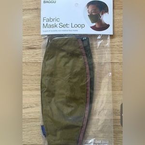 Baggu fabric masks three pack for adults. Brand new